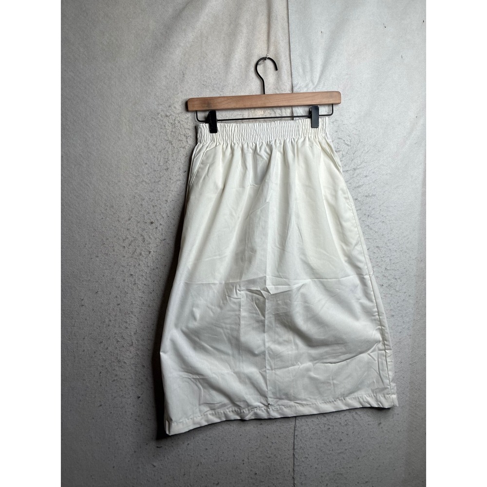Landau White Scrub Skirt Elastic Waist Medical Uniform Size M 2226 WWP